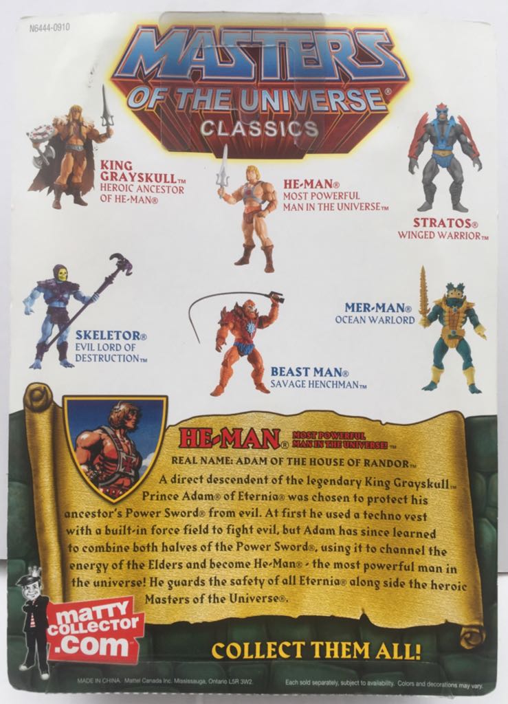 He-Man - Mattel (MOTU Classics) (Masters Of The Universe Classics) action figure collectible - Main Image 2