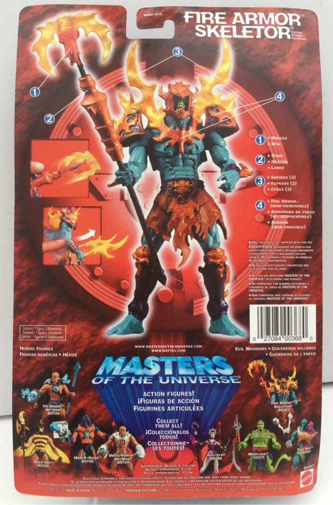 Skeletor (Fire Armor) - Mattel (Masters Of The Universe 200X) (Masters Of The Universe 200x) action figure collectible - Main Image 2