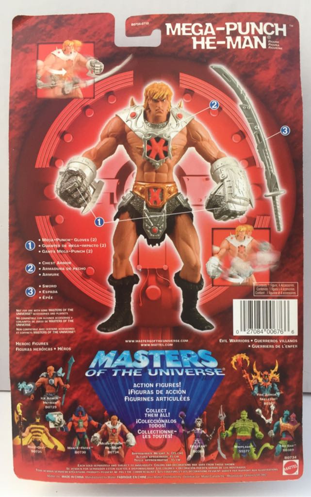He-Man (Mega-Punch) - Mattel (Masters Of The Universe 200X) (Masters Of The Universe 200x) action figure collectible - Main Image 2