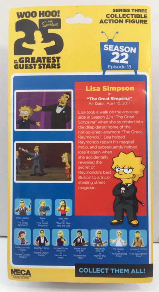 Lisa Simpson - Neca (The Simpsons Greatest Guest Stars) (The Simpsons) action figure collectible - Main Image 2