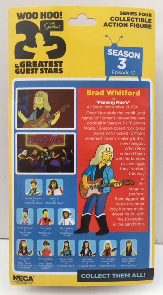 Brad Whitford (Aerosmith) - Neca (The Simpsons Greatest Guest Stars) (The Simpsons) action figure collectible - Main Image 2