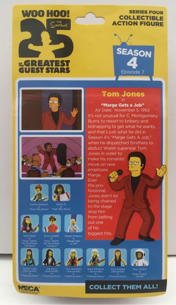 Tom Jones - Neca (The Simpsons Greatest Guest Stars) (The Simpsons) action figure collectible - Main Image 2