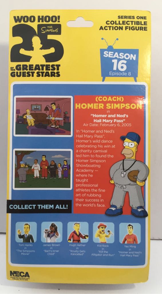 Homer Simpson (Coach) - Neca (The Simpsons Greatest Guest Stars) (The Simpsons) action figure collectible - Main Image 2
