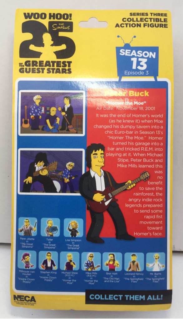 Peter Buck (R.E.M) - Neca (The Simpsons Greatest Guest Stars) (The Simpsons) action figure collectible - Main Image 2