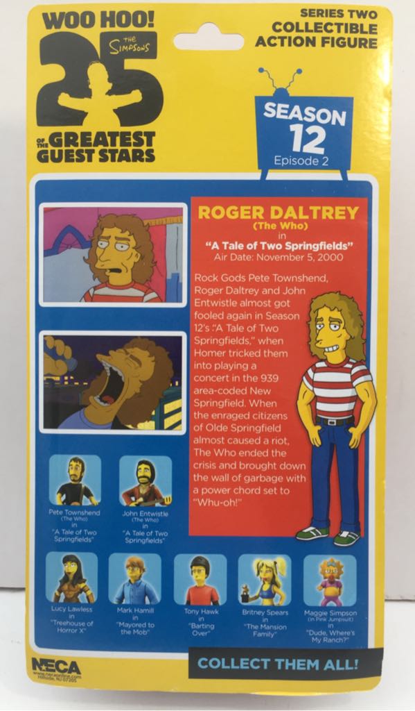Roger Daltrey (The Who) - Neca (The Simpsons Greatest Guest Stars) (The Simpsons) action figure collectible - Main Image 2