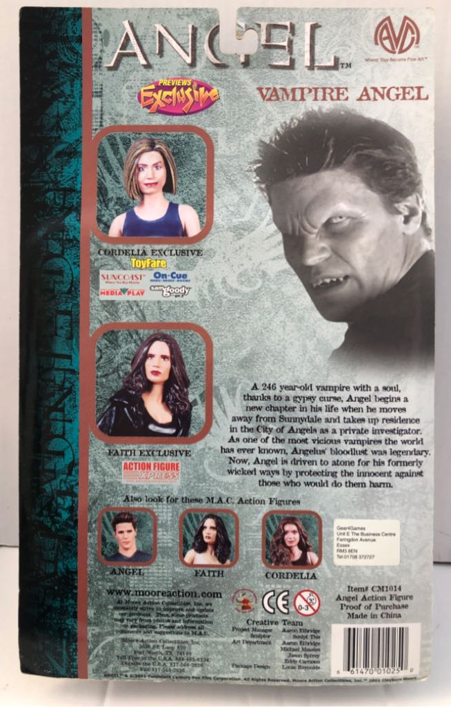 Angel (Vampire) - Moore Action Collectables (Angel) (Buffy The Vampire Slayer) action figure collectible - Main Image 2