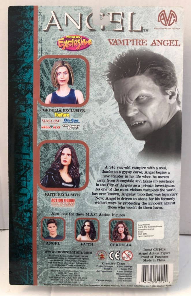Angel (Vampire) - Moore Action Collectables (Angel) (Buffy The Vampire Slayer) action figure collectible - Main Image 2