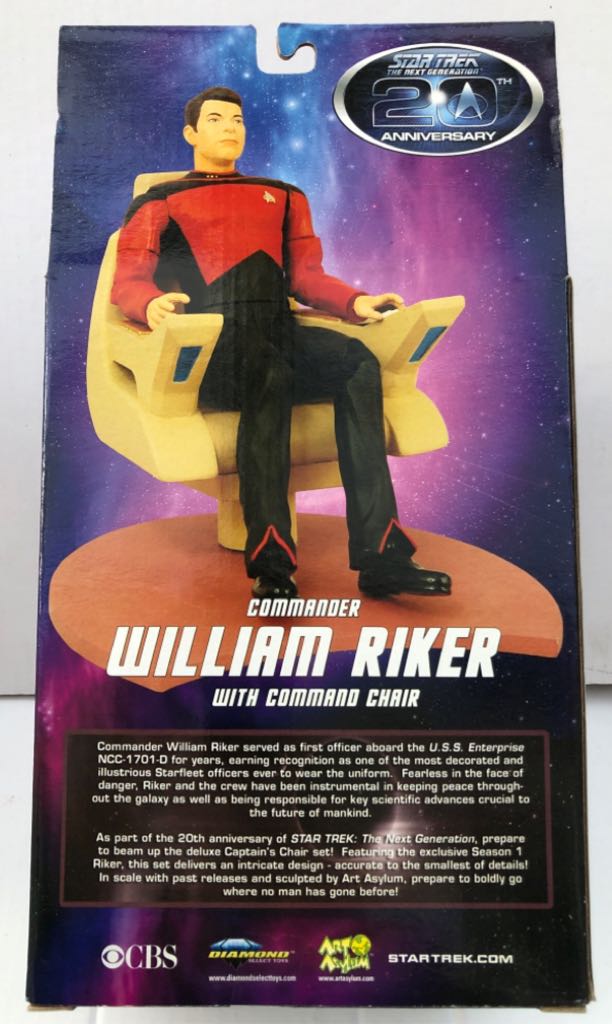 (Command Chair) Commander William Riker) - Diamond Select (Star Trek) (Star Trek) action figure collectible - Main Image 2