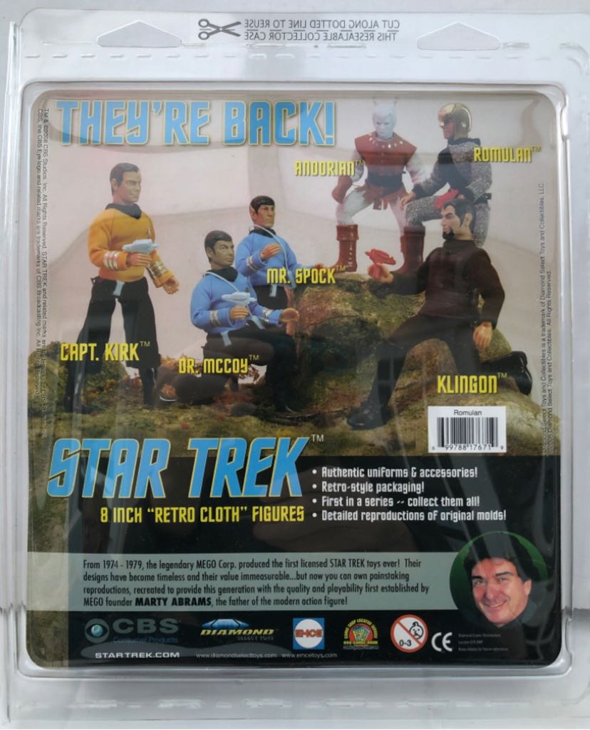 Romulan - Diamond Select (Star Trek Retro) (Star Trek) action figure collectible - Main Image 2