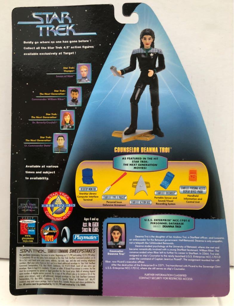 Counselor Deanna Troy - Playmates (Star Trek Starfleet Command) (Star Trek Starfleet Command) action figure collectible - Main Image 2