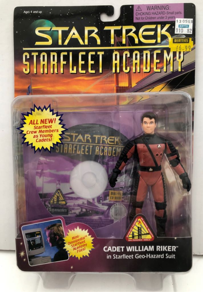 Cadet William Riker - Playmates (Star Trek Starfleet Academy) (Star Trek Starfleet Academy) action figure collectible - Main Image 1