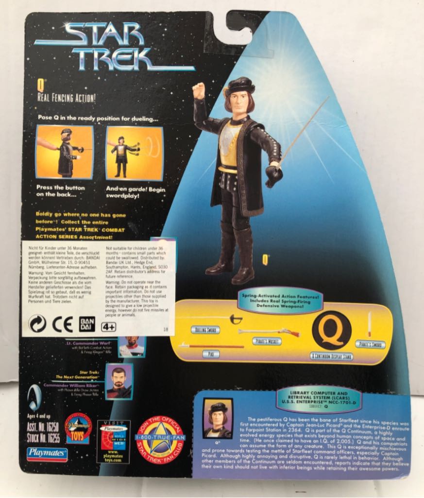 Q - Playmates (Star Trek Warp Factor Series) (Star Trek Warp Factor Series) action figure collectible - Main Image 2