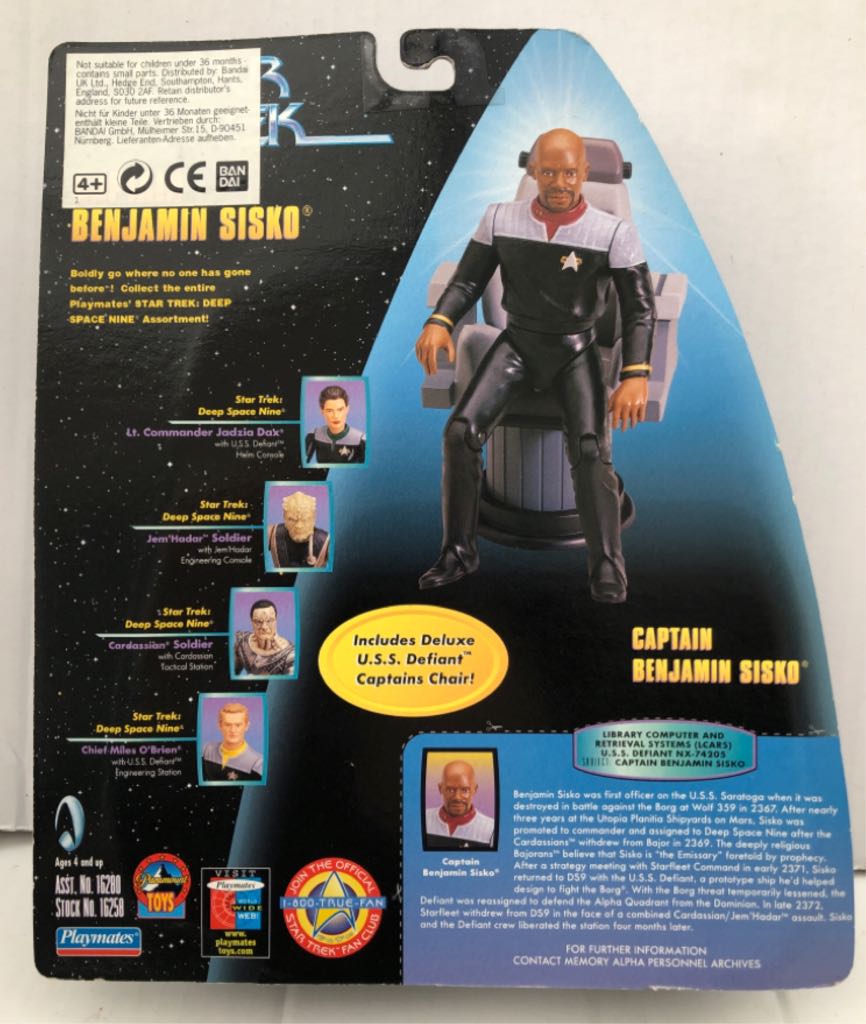 Captain Benjamin Sisko - Playmates (Star Trek Warp Factor Series) (Star Trek Warp Factor Series) action figure collectible - Main Image 2