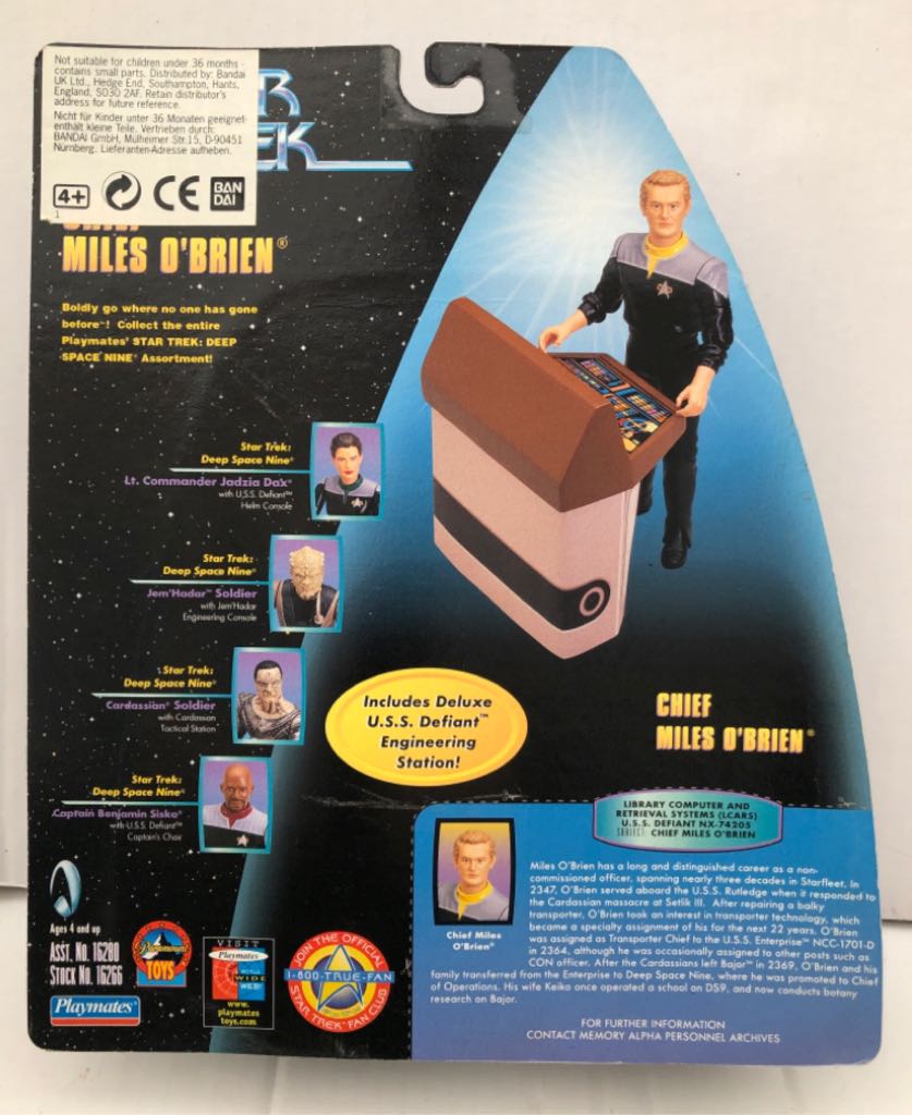Chief Miles O’Brien - Playmates (Star Trek Warp Factor Series) (Star Trek Warp Factor Series) action figure collectible - Main Image 2
