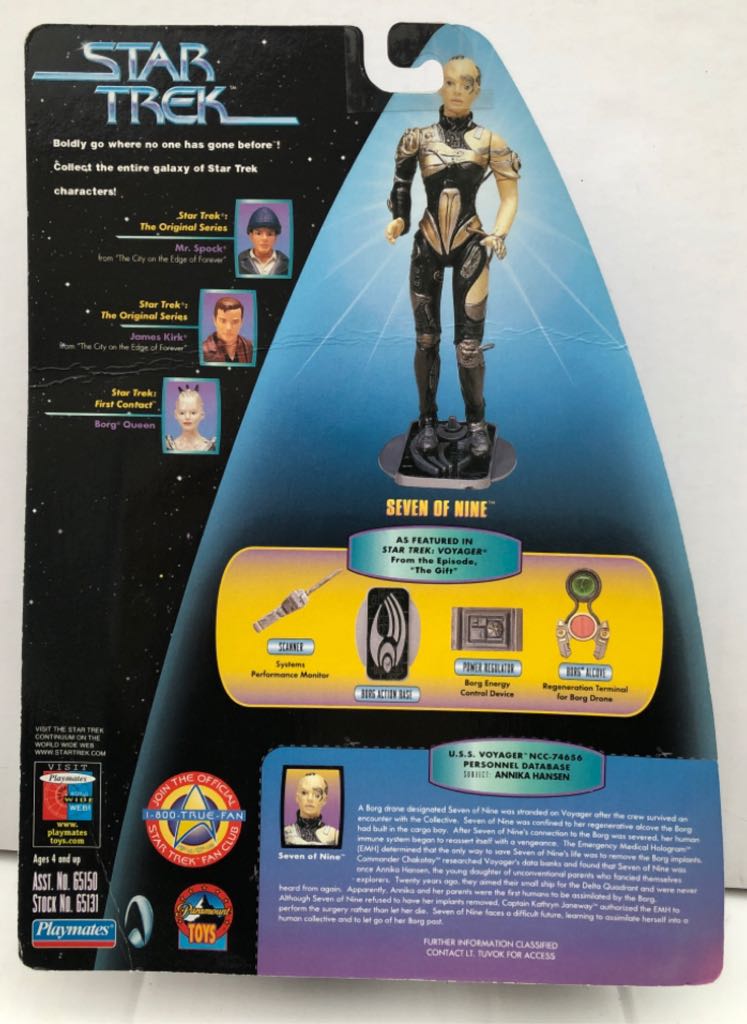 Seven Of Nine - Playmates (Star Trek Warp Factor Series) (Star Trek Warp Factor Series) action figure collectible - Main Image 2