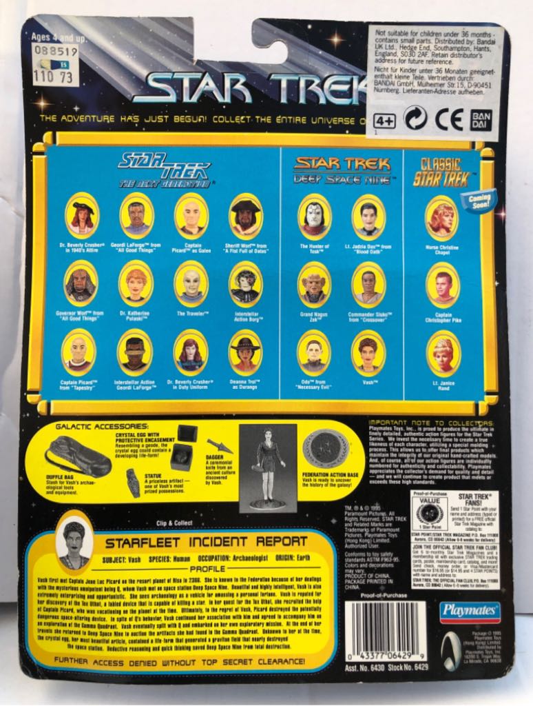 Vash (Galactic Archaelogist) - Playmates (Star Trek 30 Years) (Star Trek (30 Years)) action figure collectible - Main Image 2