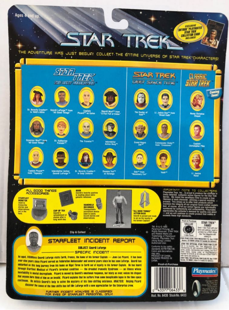 Geordi La Forge (Journalist) - Playmates (Star Trek 30 Years) (Star Trek (30 Years)) action figure collectible - Main Image 2
