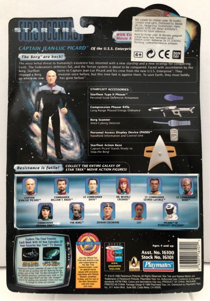 Captain Jean-Lc Picard - Playmates (Star Trek First Contact) (Star Trek First Contact) action figure collectible - Main Image 2