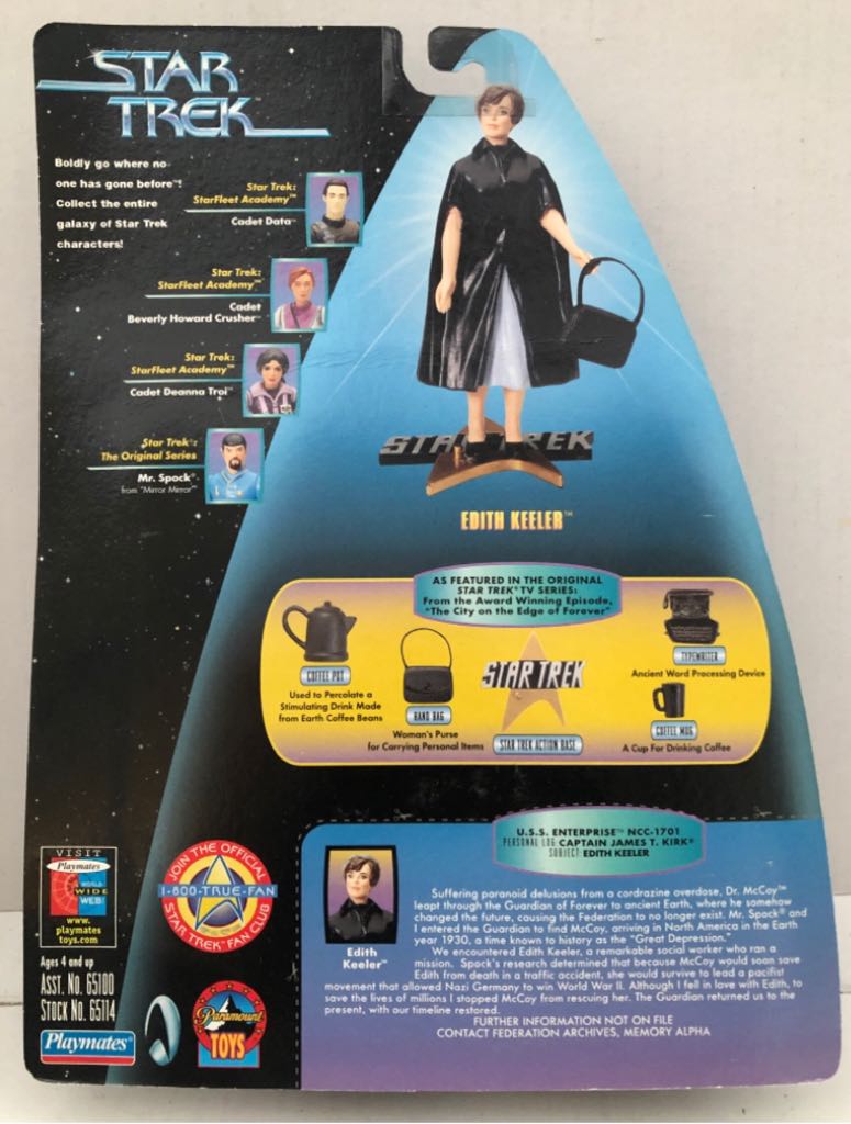 Edith Keeeler - Star Trek - Playmates (Star Trek Warp Factor Series) (Star Trek) action figure collectible - Main Image 2