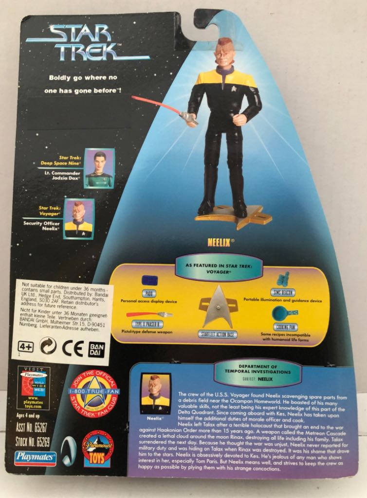 Secuity Officer Neelix - Playmates (Star Trek 1997 Releases) (Star Trek (1997)) action figure collectible - Main Image 2