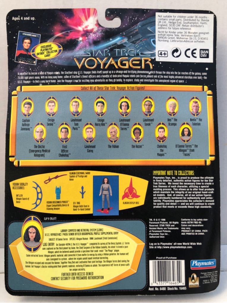 B’Elanna Torres (The Klingon) - Playmates (Star Trek Voyager) (Star Trek Voyager) action figure collectible - Main Image 2