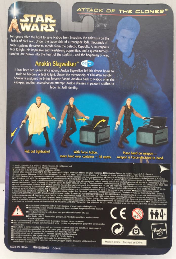 Anakin Skywalker (Outland Peasant Disguise) - Hasbro (Star Wars Attack Of The Clones) (Star Wars) action figure collectible - Main Image 2