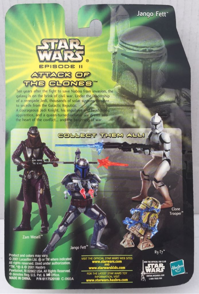 Jango Fett (Sneak Preview) - Hasbro (Star Wars Attack Of The Clones) (Star Wars) action figure collectible - Main Image 2