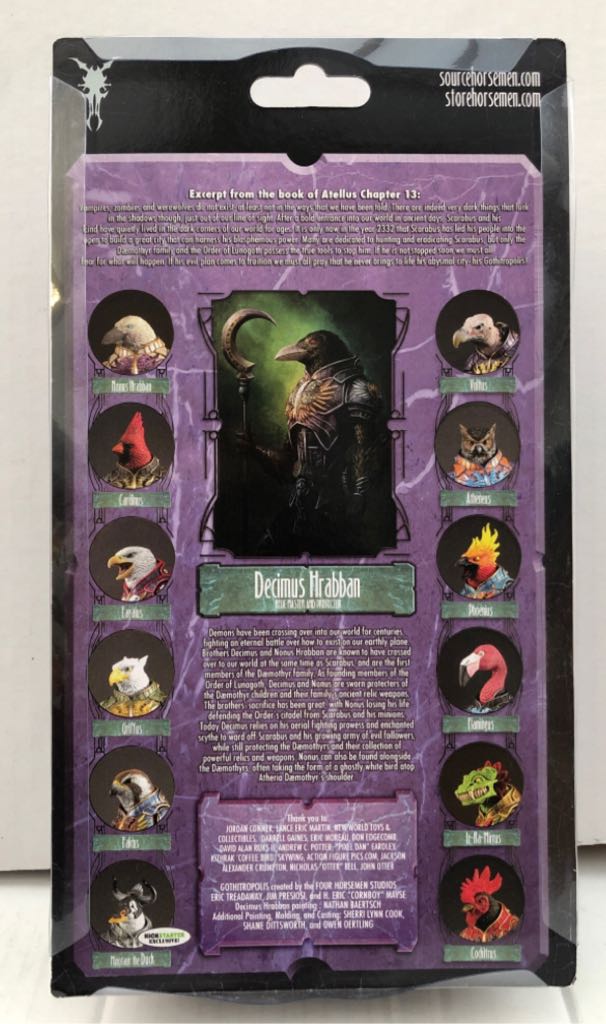 Nonus Hrabban - Four Horsemen (Gothitropolis Ravens) (Gothitropolis - Ravens) action figure collectible - Main Image 2