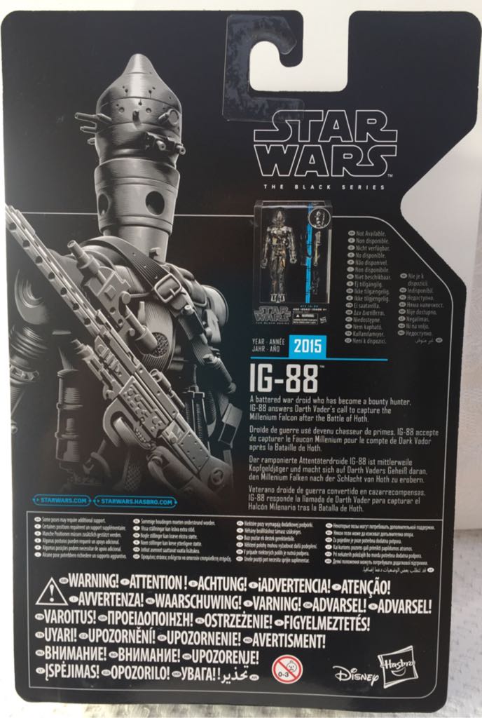 IG-88 - Hasbro (Star Wars Black 6” Archive) (Starwars Black 6 inch) action figure collectible [Barcode 5010993553112] - Main Image 2