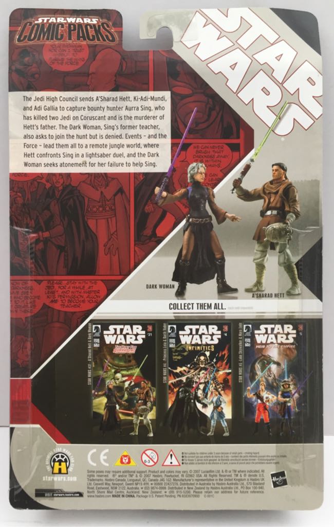 A’sharad Hett & Dark Woman - Hasbro (Star Wars Comic Packs) (Star Wars) action figure collectible - Main Image 2