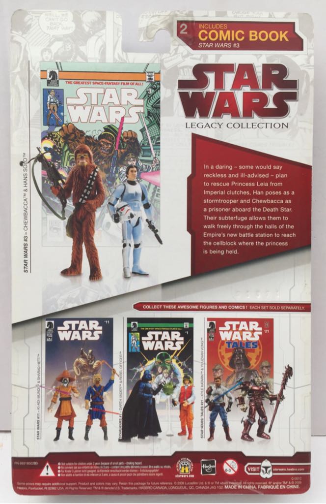 Chewbacca & Han Solo - Hasbro (Star Wars Comic Packs) (Star Wars) action figure collectible - Main Image 2