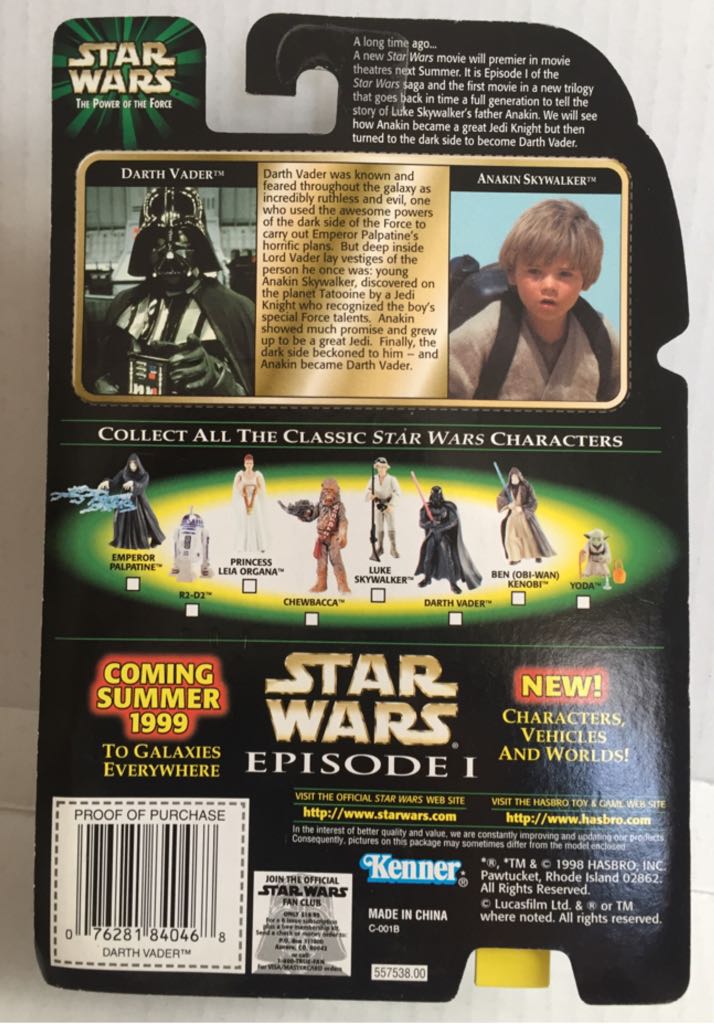 Darth Vader - Hasbro (Star Wars Flash Back Photo) (Star Wars) action figure collectible - Main Image 2