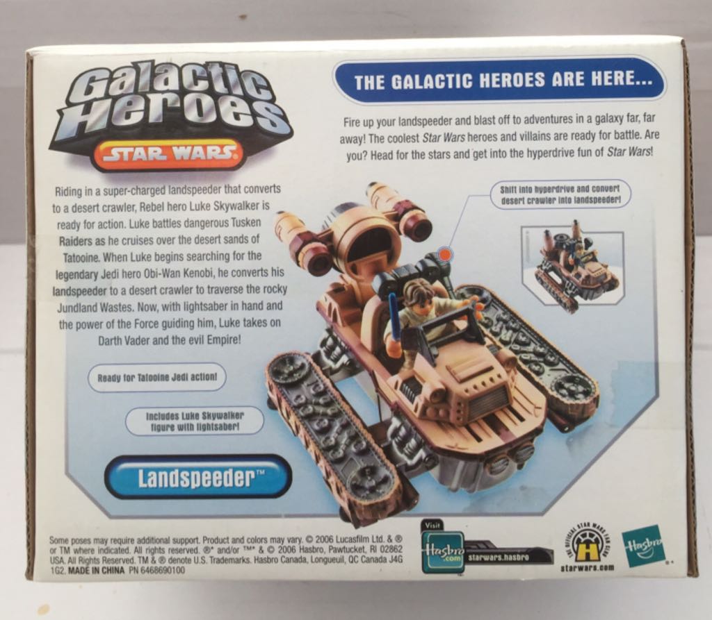 Landspeeder & Luke Skywalker - Hasbro (Star Wars Galactic Heroes) (Star Wars) action figure collectible - Main Image 2