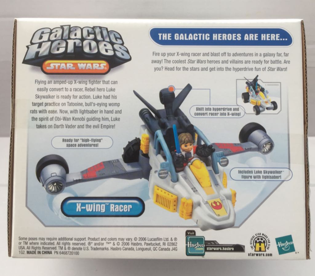X-Wing Racer & Luke Skywaker - Hasbro (Star Wars Galactic Heroes) (Star Wars) action figure collectible - Main Image 2
