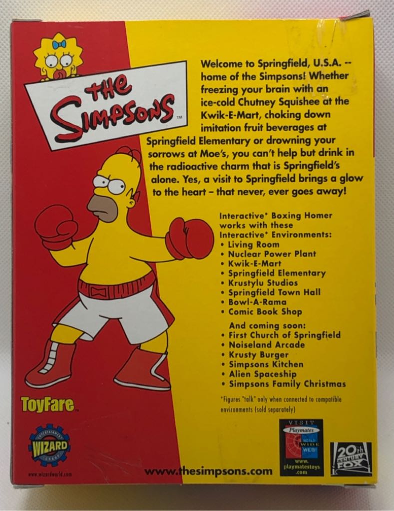 Boxing Homer - Playmates (The Simpsons) (World of Springfield: Simpsons) action figure collectible - Main Image 2