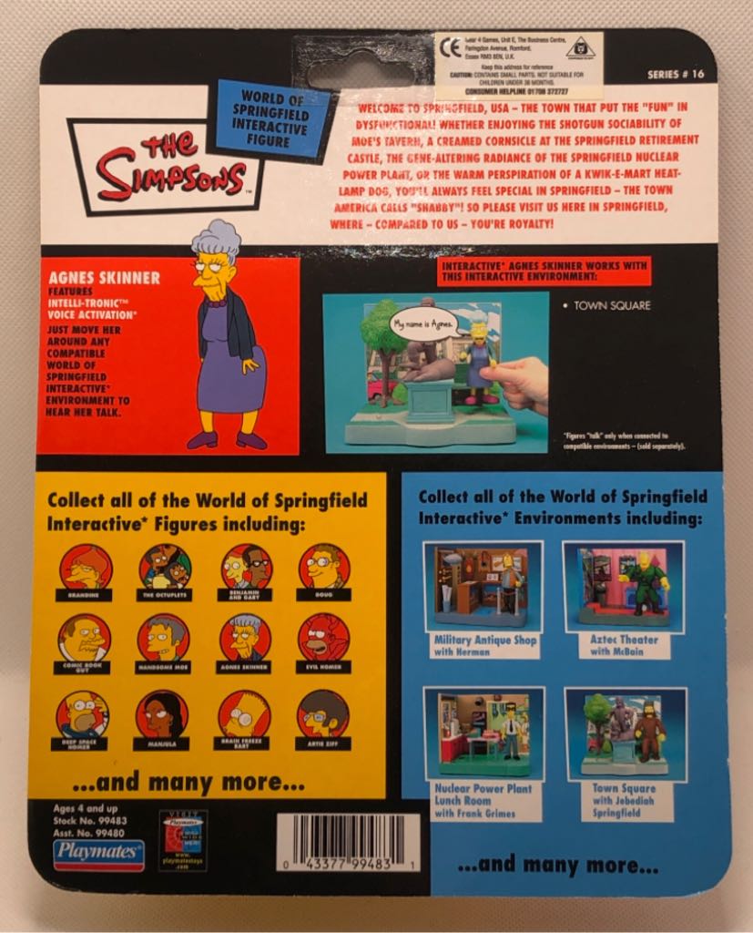 Agnes Skinner - Playmates (The Simpsons) (World of Springfield: Simpsons) action figure collectible - Main Image 2