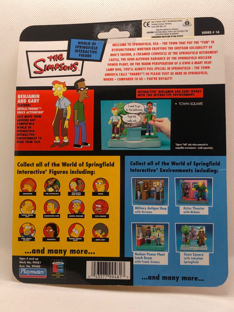 The Simpsons - WOS - Benjamin and Gary - Playmates (The Simpsons) (The Simpsons) action figure collectible - Main Image 2