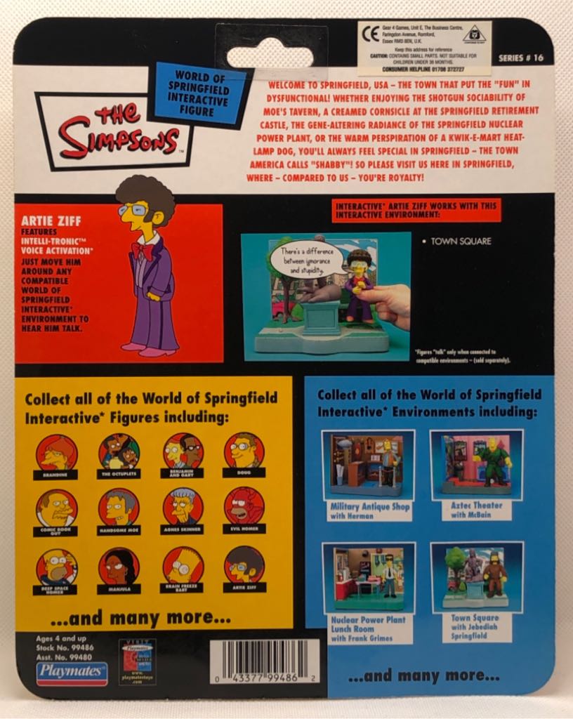 Artie Ziff - Playmates (The Simpsons) (World of Springfield: Simpsons) action figure collectible - Main Image 2