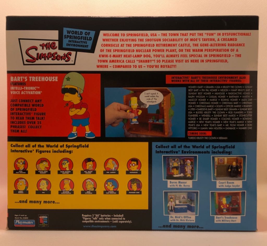 Military Bart with Bart’s Treehouse - Playmates (The Simpsons) (World of Springfield: Simpsons) action figure collectible - Main Image 2