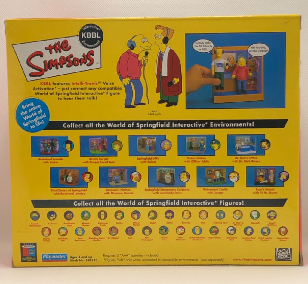 Marty & Bill with KBBL - Playmates (The Simpsons) (World of Springfield: Simpsons) action figure collectible - Main Image 2
