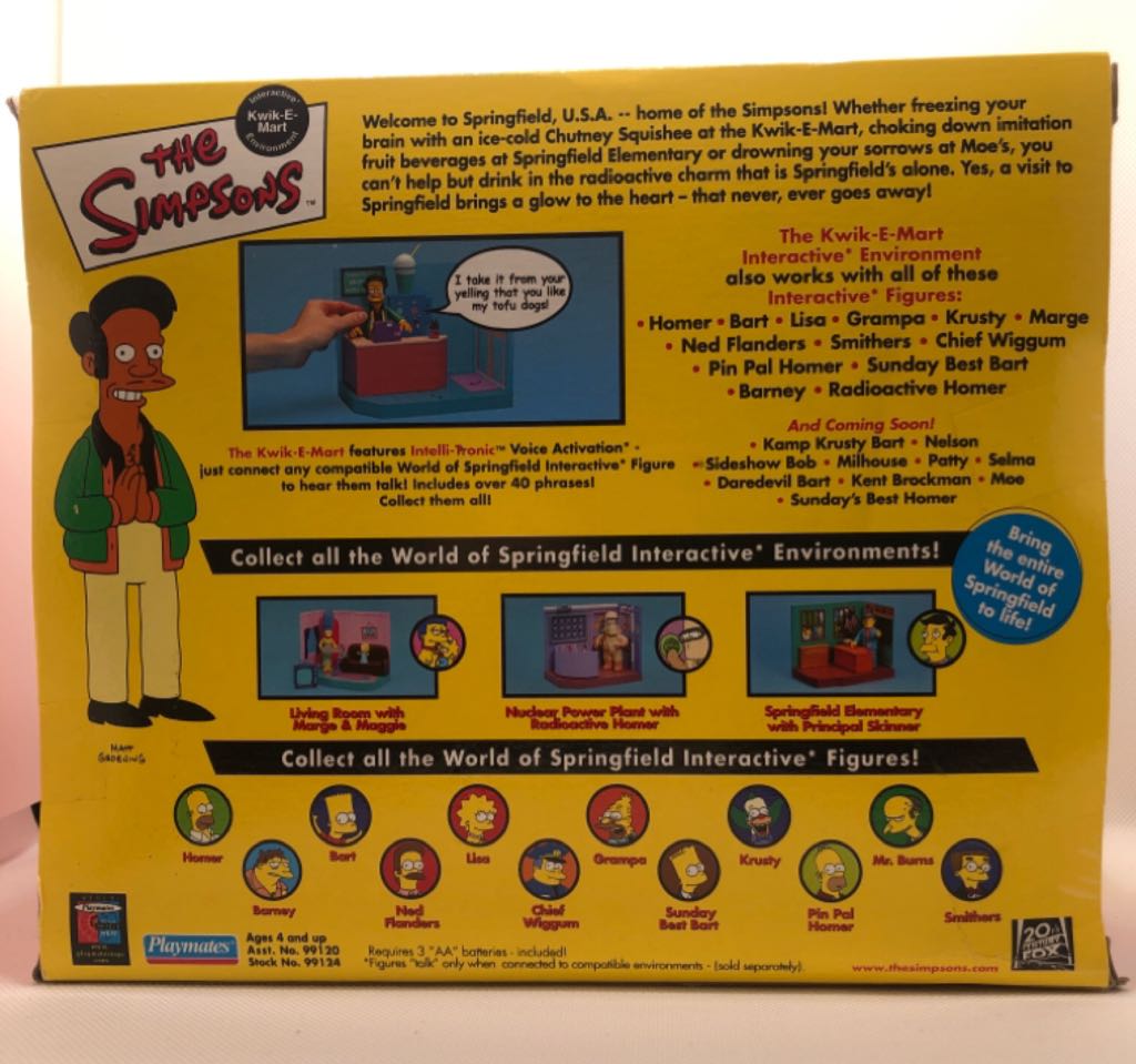 Apu with Kwik-E-Mart - Playmates (The Simpsons) (World of Springfield: Simpsons) action figure collectible - Main Image 2