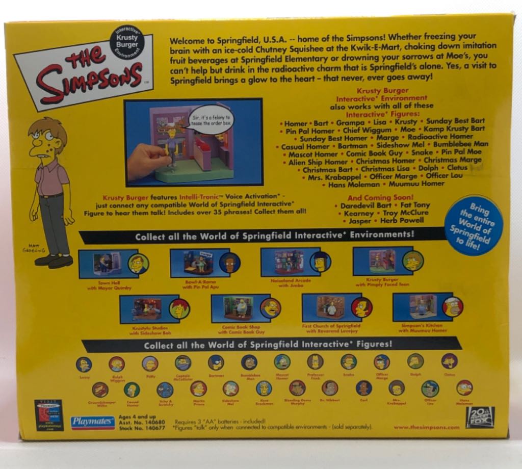 Pimply Faced Teen with Krusty Burger - Playmates (The Simpsons) (World of Springfield: Simpsons) action figure collectible - Main Image 2