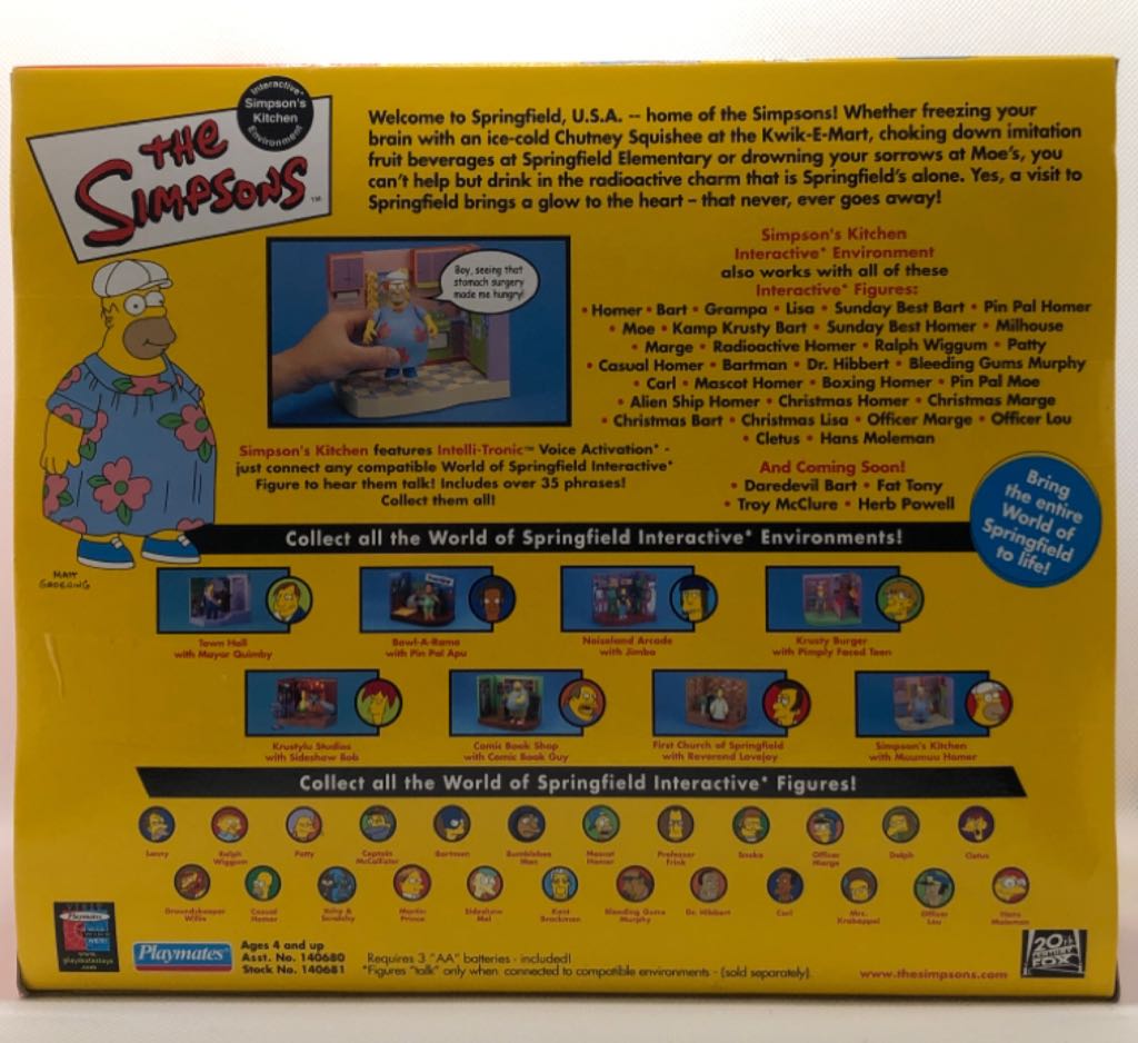 Muumuu Homer with Simpson’s Kitchen - Playmates (The Simpsons) (World of Springfield: Simpsons) action figure collectible - Main Image 2