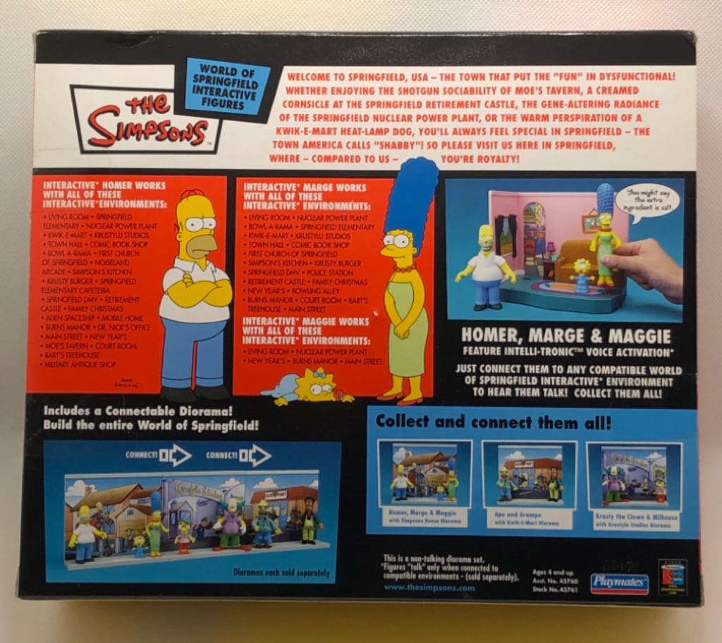(E) Simpsons House (Homer, Madge & Maggie) - Playmates (The Simpsons) (The Simpsons) action figure collectible - Main Image 2