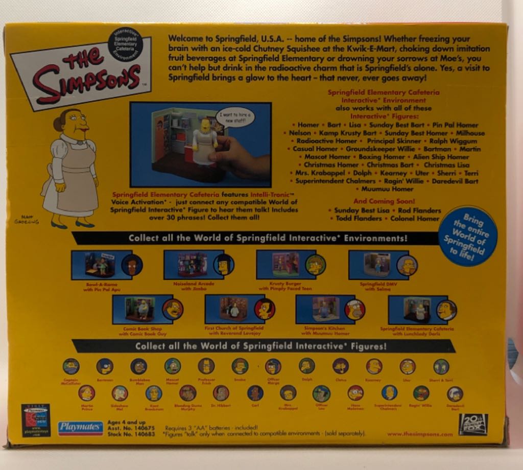Lunchlady Doris (w/ Cafeteria) - Playmates (The Simpsons) (World of Springfield: Simpsons) action figure collectible - Main Image 2