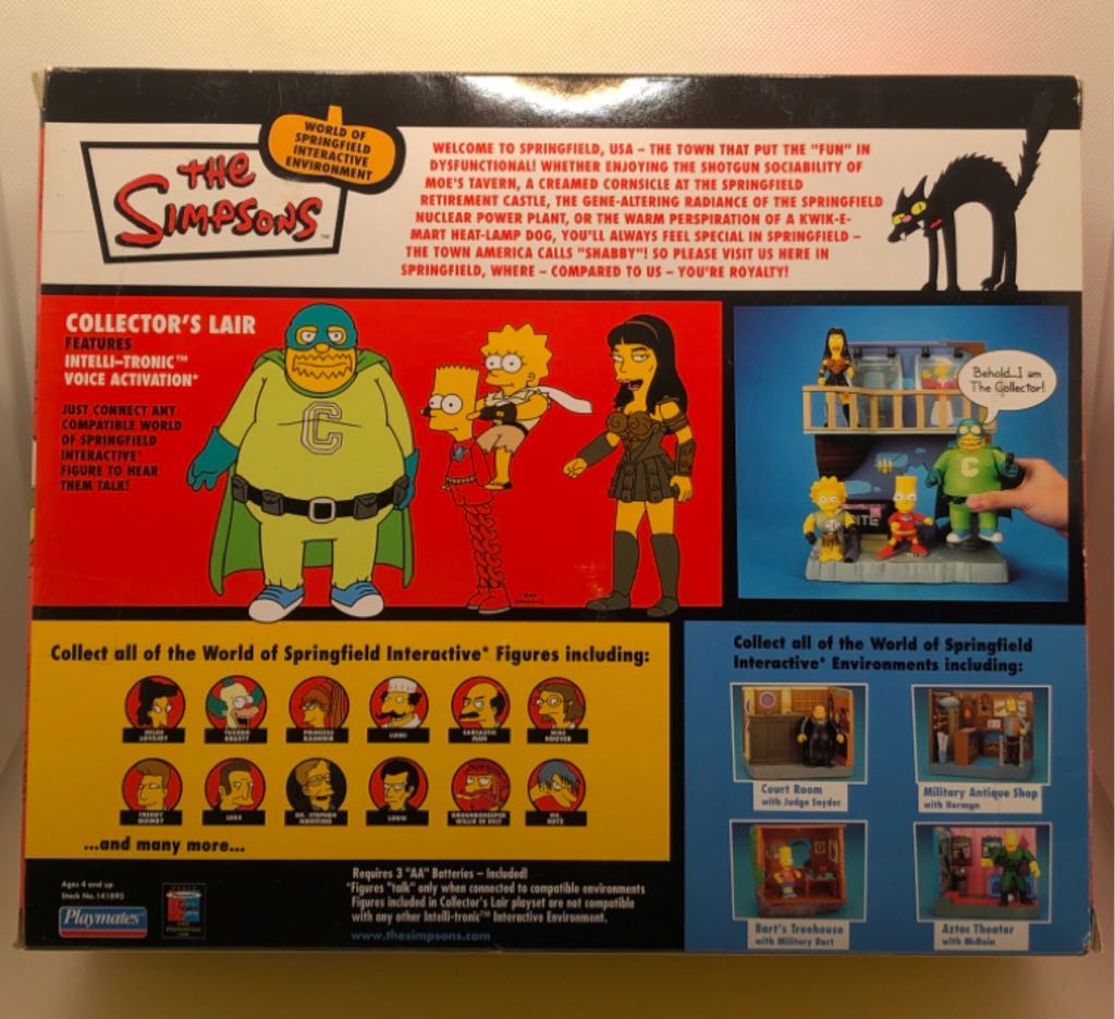 Stretch Dude, The Collector, Clobber Girl & Xena with Collector’s Lair - Playmates (The Simpsons) (World of Springfield: Simpsons) action figure collectible - Main Image 2