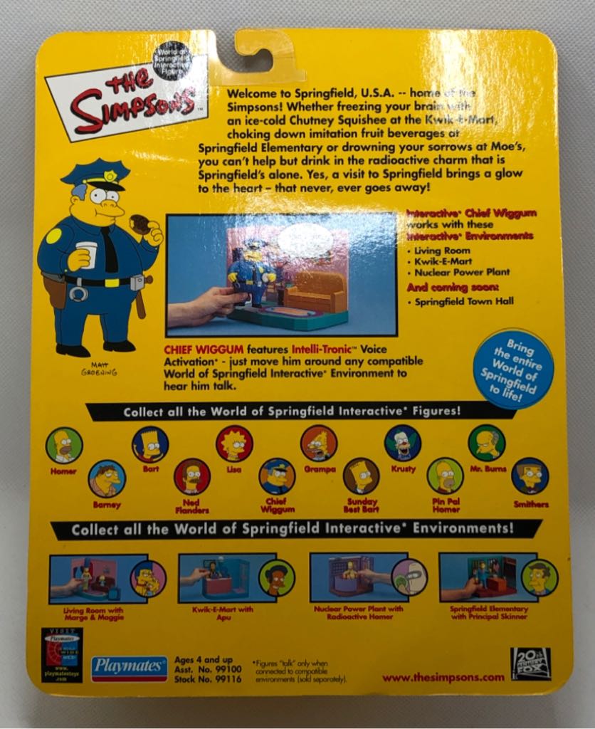 Chief Wiggum - Playmates (The Simpsons) (World of Springfield: Simpsons) action figure collectible - Main Image 2