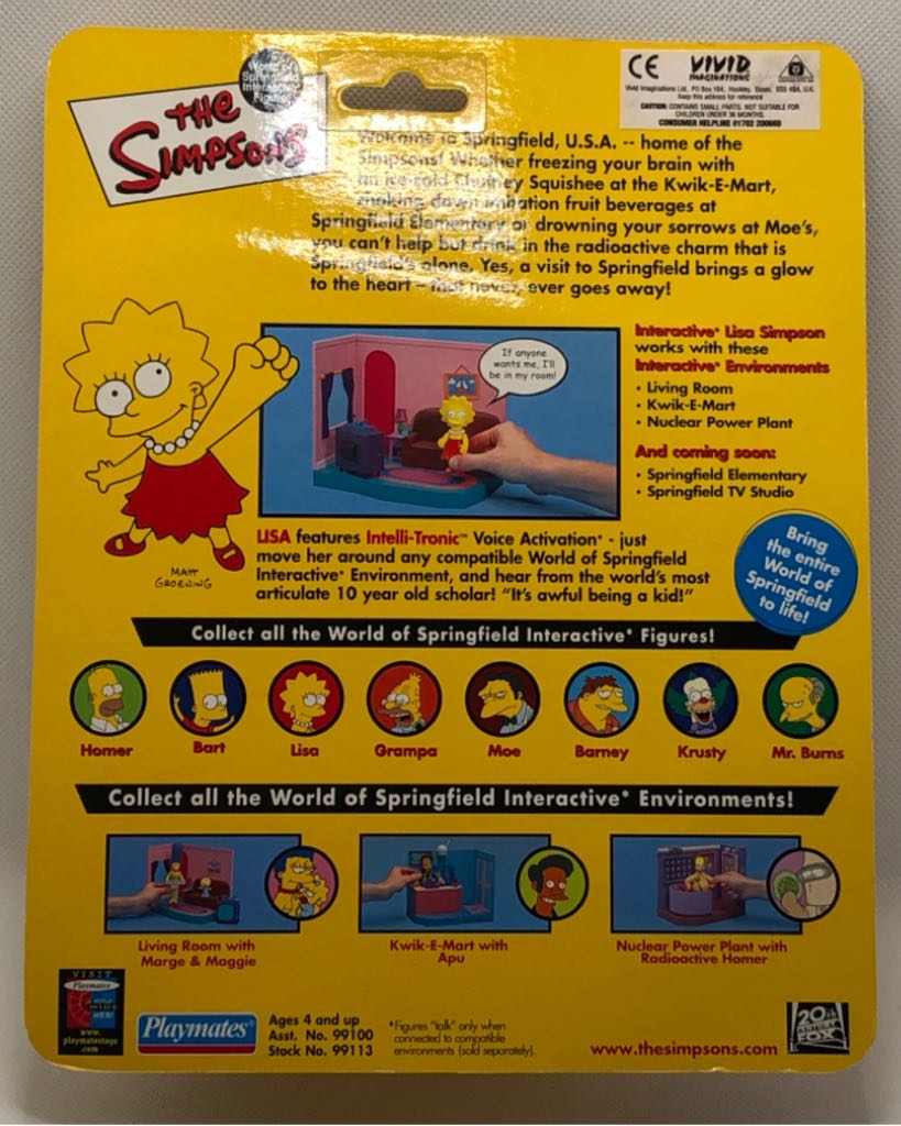 Lisa Simpson - Playmates (The Simpsons) (World of Springfield: Simpsons) action figure collectible - Main Image 2