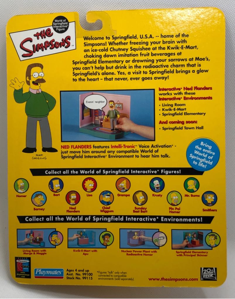 (S.1) Ned Flanders - Playmates (The Simpsons) (The Simpsons) action figure collectible - Main Image 2