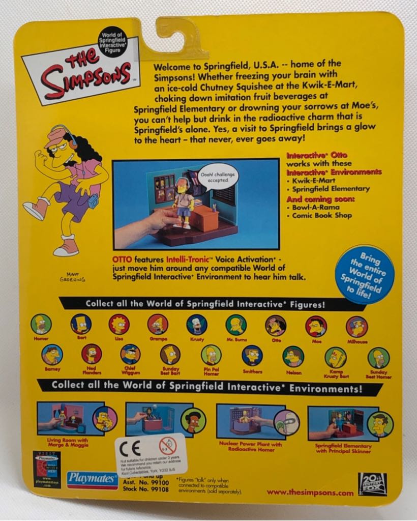 Otto - Playmates (The Simpsons) (World of Springfield: Simpsons) action figure collectible - Main Image 2